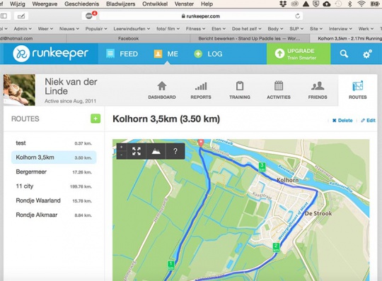 Navigatie-op-de-sup-runkeeper