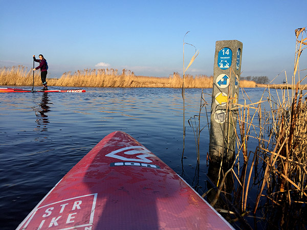 SUP tour eilandspolder 11km paaltjes